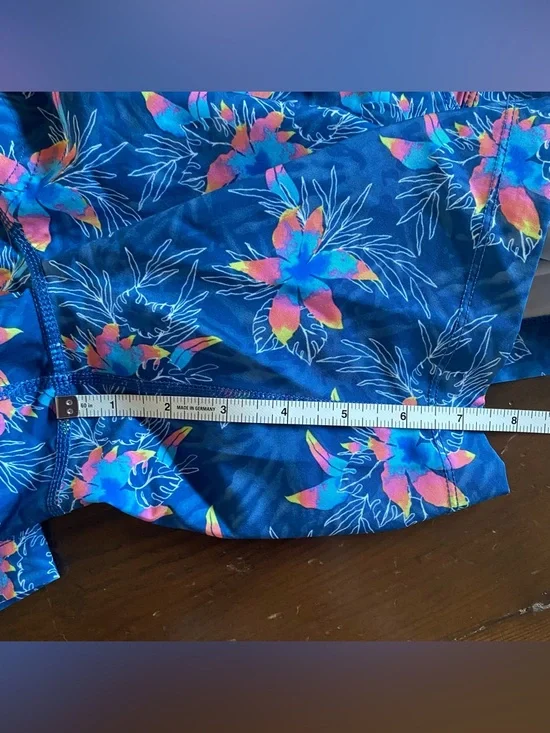 Birddogs Men’s Blue & Pink Floral Lined Gym Shorts 7” Athletic Pockets Sz LARGE - Picture 16 of 16